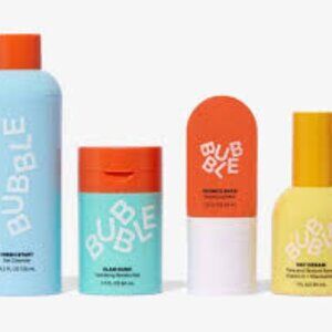 bubble skincare set.